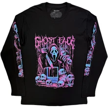 Tričko s dlhým rukávom Ghostface Unisex Long Sleeve T-Shirt: Metal (Black)