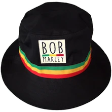 Bob Marley, Klobúk Tricolor Stripes, Unisex, Čierna