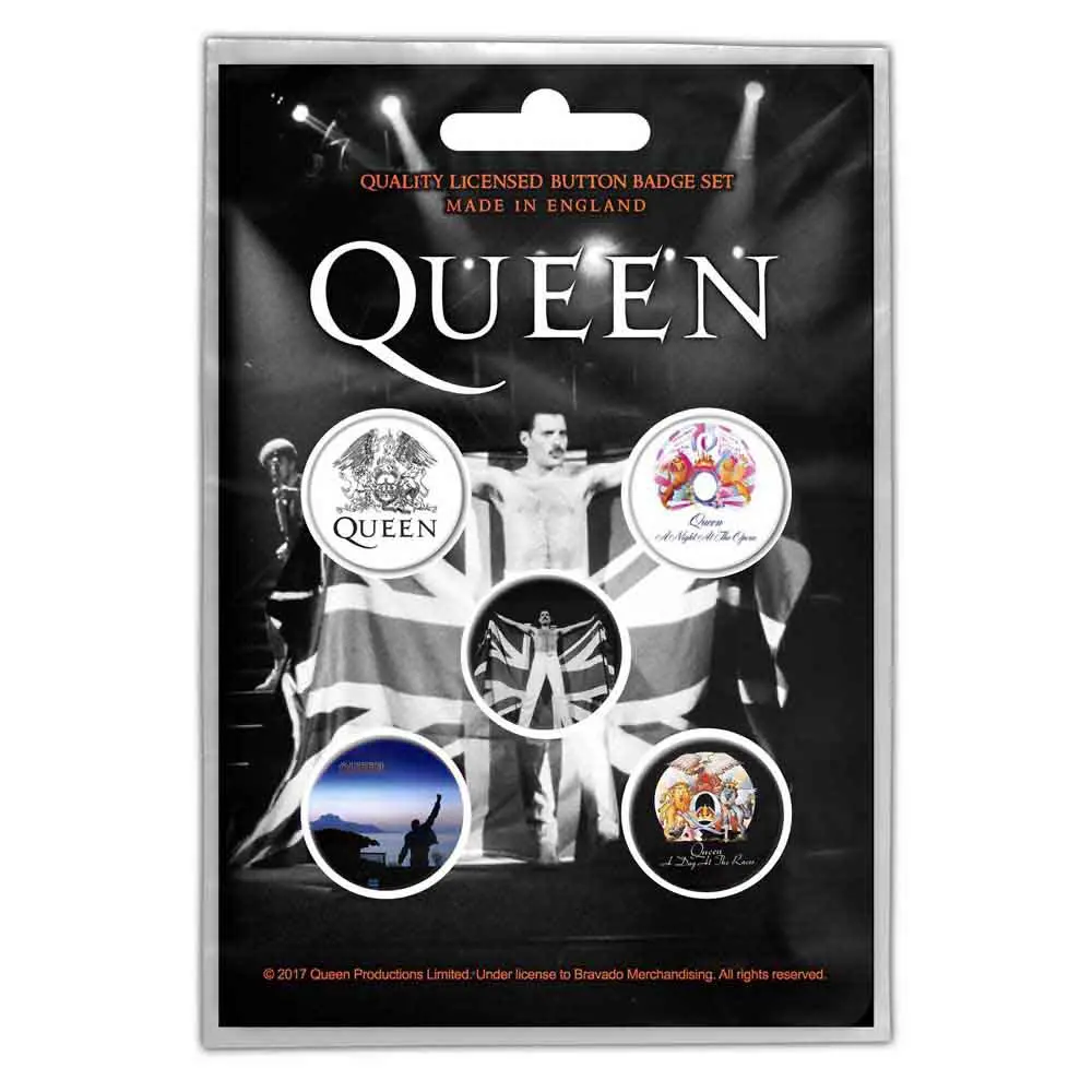 Queen – Freddie (Button Badge Pack) (Odznak)