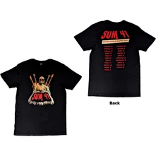 Sum 41, Tričko Does This Look Like All Killer No Filler European Tour 2022, Unisex, Čierna