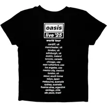 Kids T-Shirt: Wonderwall Live '25 World (Black) (Back Print & Ex-Tour) thumbnail