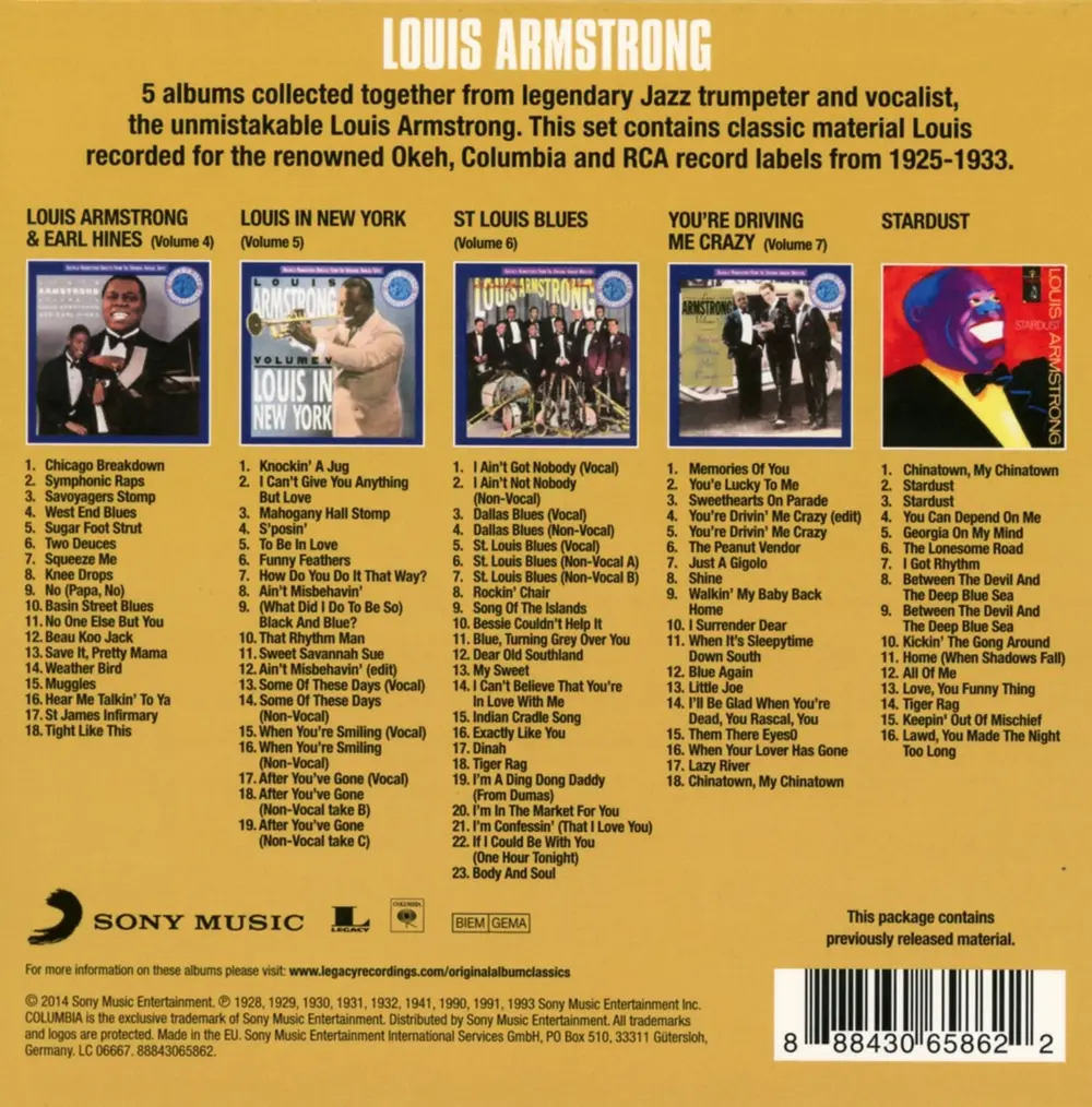 Original Album Classics: The Okeh, Columbia & RCA Victor Recordings 1925-1933 (Box Set)