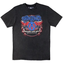Aerosmith, Tričko Rainbow Spade, Unisex, Šedá