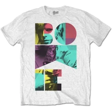 David Bowie, Tričko Colour Sax, Unisex, Biela