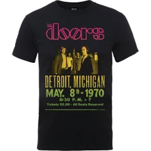 The Doors, Tričko Gradient Show Poster, Unisex, Čierna