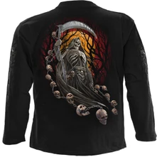 Unisex Long Sleeve T-Shirt: Harbingers (Black) (Back & Sleeve Print) thumbnail