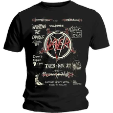 Slayer, Tričko Haunting 84 Flier, Unisex, Čierna