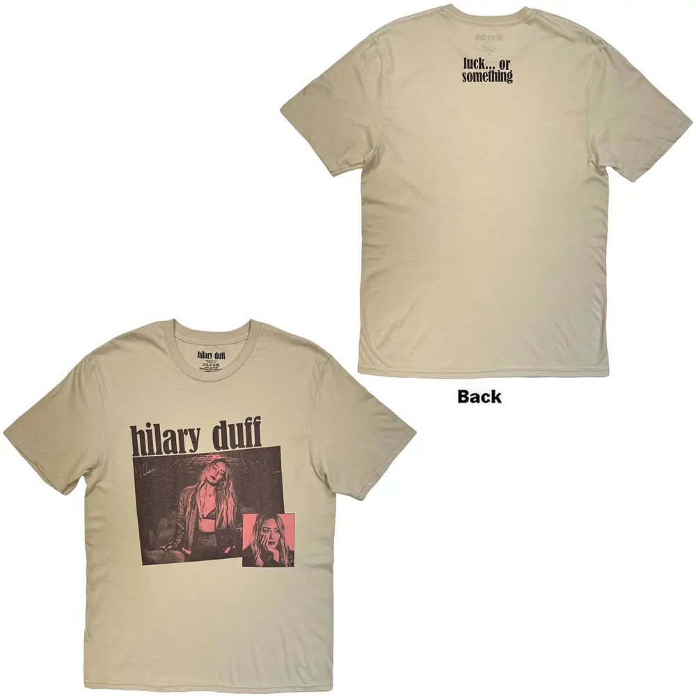 Unisex T-Shirt: Luck Or Something (Sand) (Back Print)
