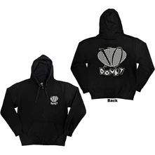 No Doubt, Mikina na zips Checker Logo, Unisex, Čierna