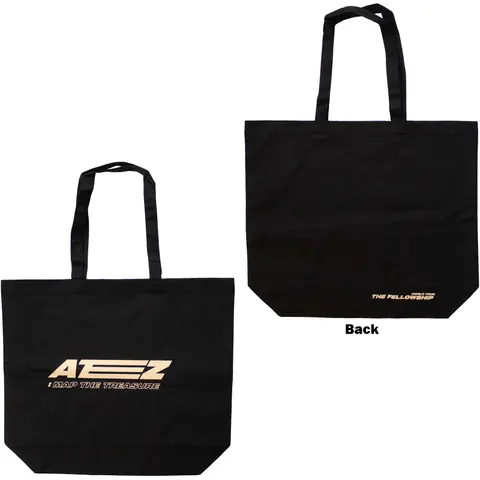 Cotton Tote Bag: Fellowship Map The Treasure (Black) (Back Print & Ex-Tour)
