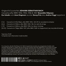 Ensemble Odyssee – BACH: ORIGINAL & COUNTERFEIT - CONCERTOS AFTER BWV 1052, 1053, 1056 & 1057 (CD)