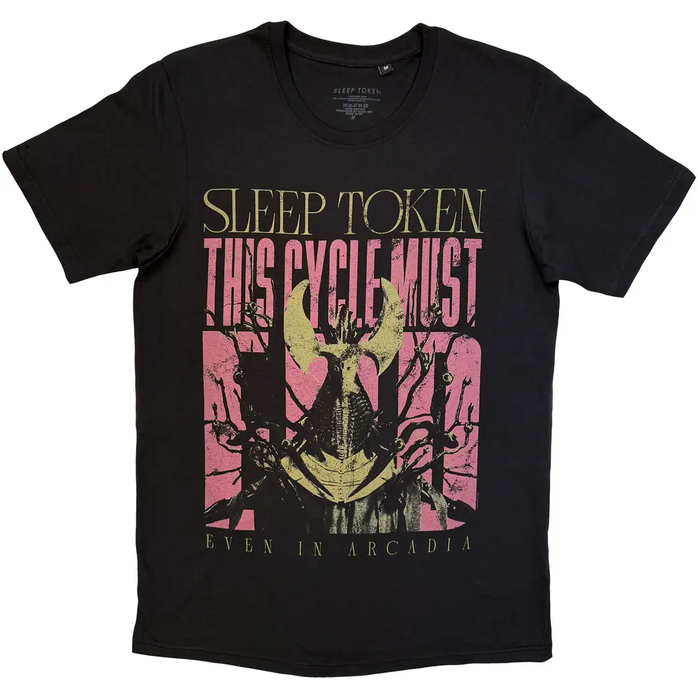 Unisex T-Shirt: This Cycle Must End Stacked (Black)