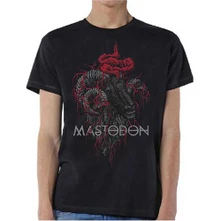 Mastodon, Tričko Rams Head Colour, Unisex, Čierna