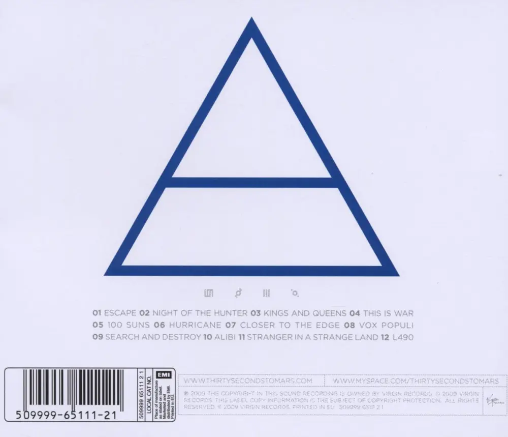 Thirty Seconds to Mars – THIS IS WAR (CD)