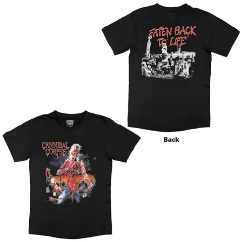 Unisex T-Shirt: Eaten Back To Life (Black) (Back Print)