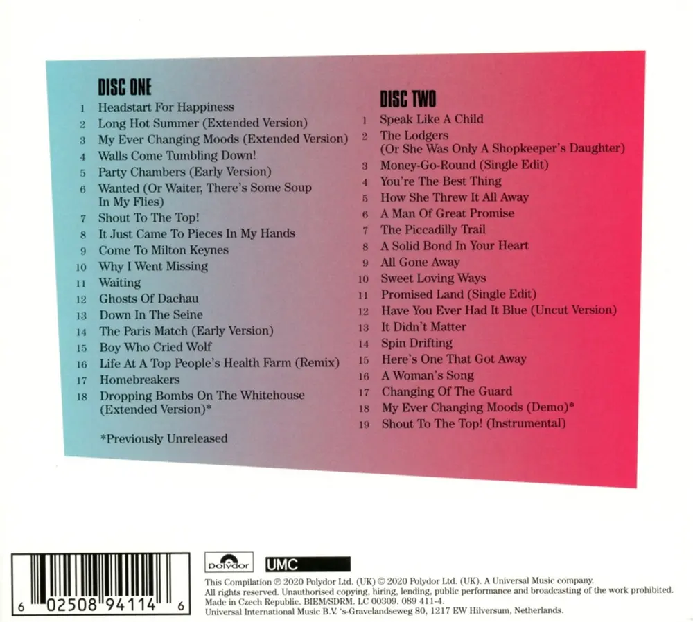 Long Hot Summers / The Story Of The Style Council