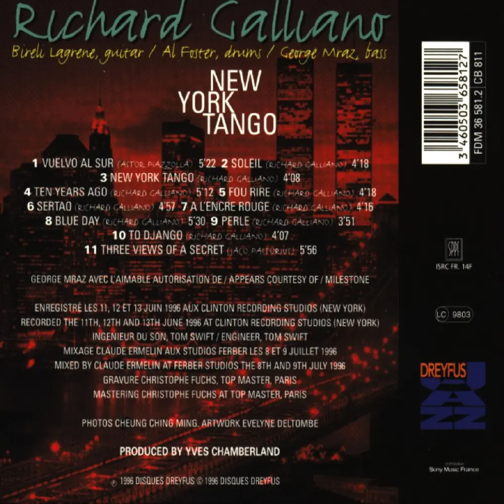 Richard Galliano – NEW YORK TANGO (CD)
