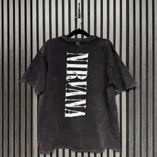 Unisex Unplugged T-Shirt: In Utero Angel Wash (Black) (Back Print) thumbnail