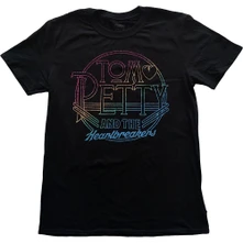 Tom Petty & The Heartbreakers, Tričko Circle Logo, Unisex, Čierna