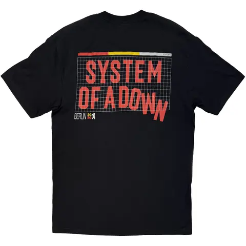 System of a Down – Tričko Berlin Event Tour '26 (Čierna, Limited), Unisex, Čierna