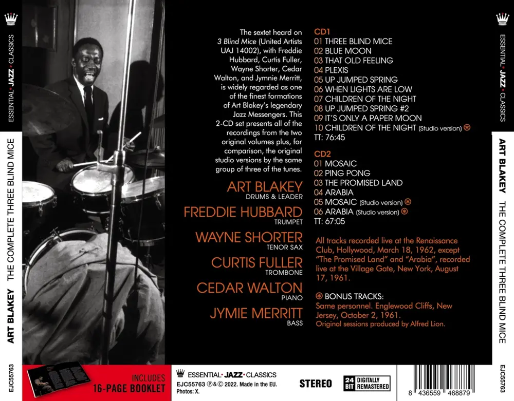Art Blakey – BLAKEY, ART - COMPLETE THREE BLIND MICE (CD)