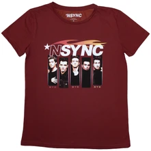 *NSYNC, Tričko Flame Logo, Žena, Červená