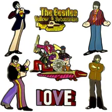 The Beatles – Yellow Submarine Band Mini (Pin Badge Set) (Odznak)