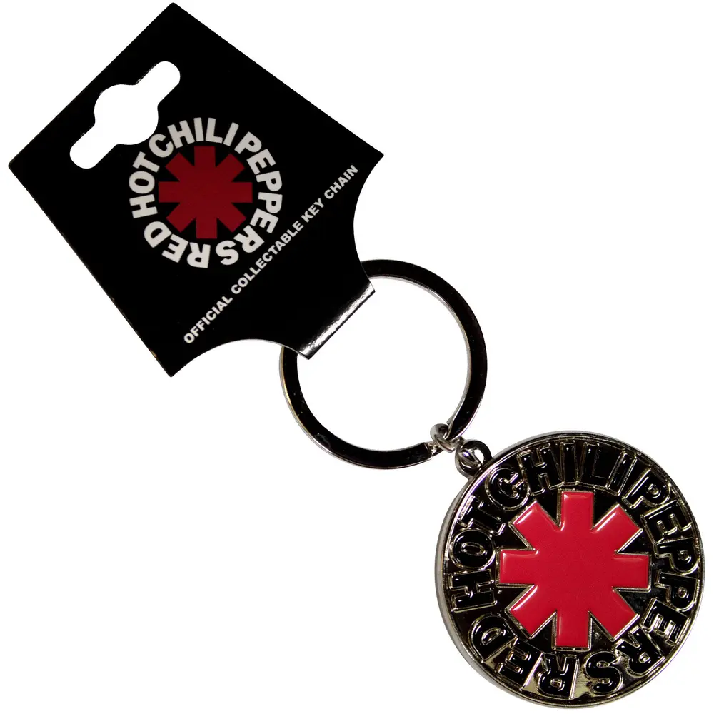 Red hot chili peppers – Asterisk Logo Silver (Kľúčenka)