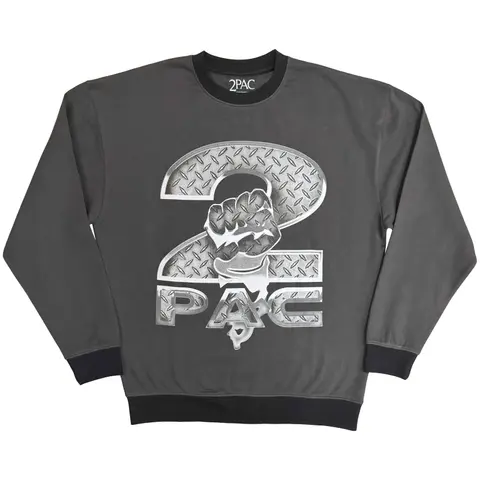 Unisex Sweatshirt: Steel Logo (Charcoal Grey)