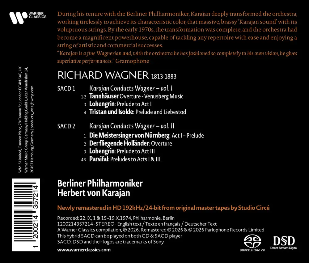 KARAJAN CONDUCTS WAGNER I & II