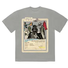 Star Wars – Villain Action Figures (Gris) (T-shirt)