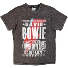 Tričko Unisex Stone Wash T-Shirt: Hammersmith Odeon (Charcoal Grey)