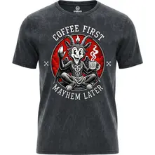 Spiral – Coffee And Mayhem (Multi-color, Acid Wash T-Shirt) (Tričko)