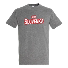 Emily, Tričko Som slovenka, unisex, Unisex, Šedá