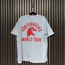 Unisex Unplugged T-Shirt: Eagle World Tour (Light Blue) (Back Print) thumbnail