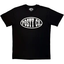 Post Malone, Tričko Logo Mono, Unisex, Čierna