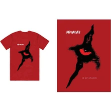 Bad Wolves, Tričko Dear Monsters Eye, Unisex, Červená