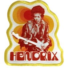 Nažehlovačka Woven Patch: Jimi & Guitar
