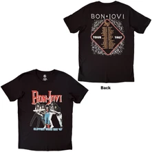 Tričko Unisex T-Shirt: Slippery When Wet '87 (Black) (Back Print)