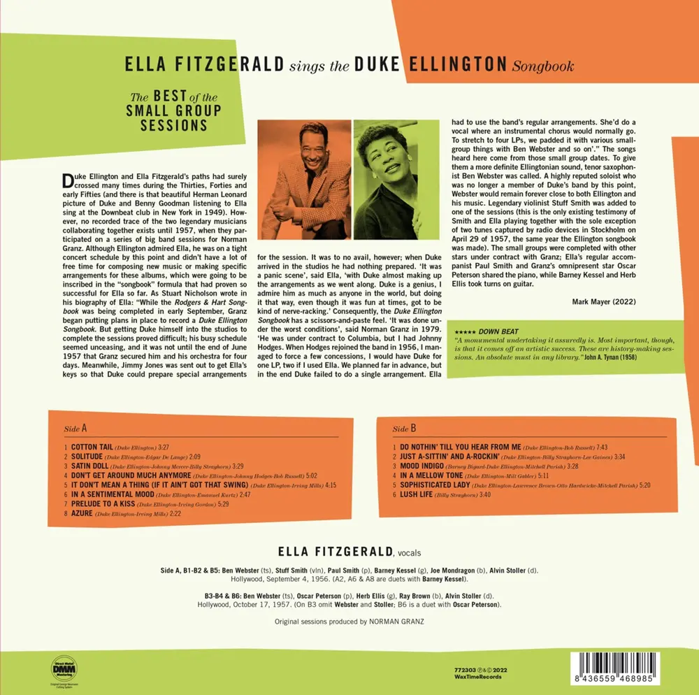 SINGS THE DUKE ELLINGTON SONGBOOK