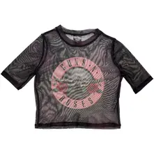 Croptop Pink Tint Bullet Logo