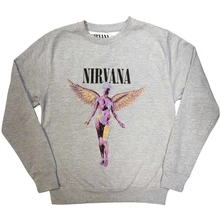 Nirvana, Crewneck In Utero, Unisex, Šedá