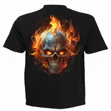 Unisex T-Shirt: Night Rider (Black) (Back Print) thumbnail