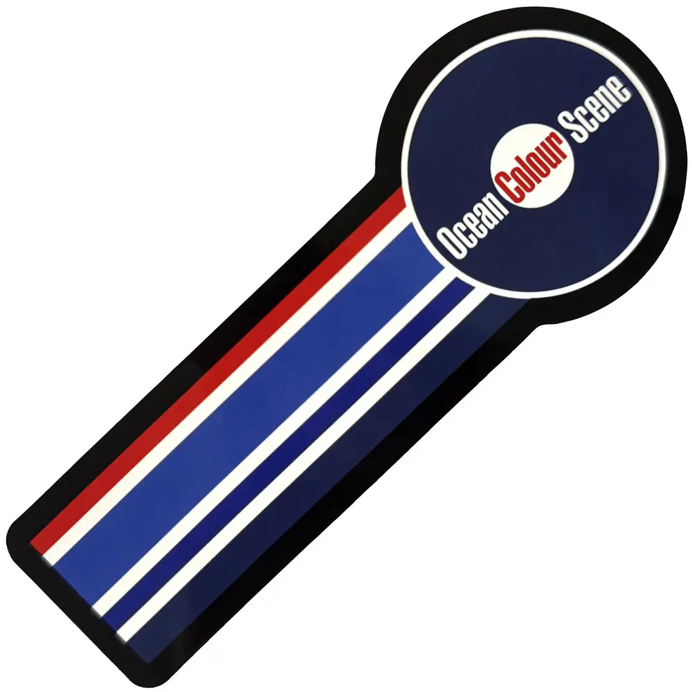 Sticker: Circle Logo & Stripes