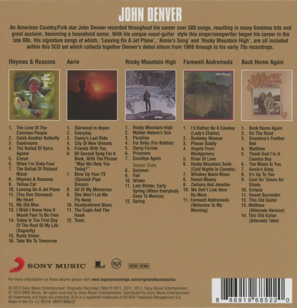 John Denver – Original Album Classics (CD)