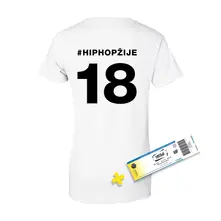 Hip Hop Žije Festival – 2018 Tričko + VIP Lístok (Balík)