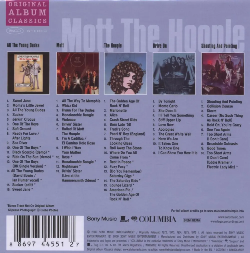 Mott the Hoople – Original Album Classics (CD)