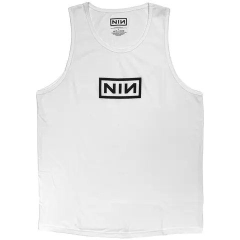Unisex Vest T-Shirt: Logo (White)