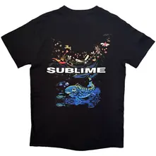 Unisex T-Shirt: Underwater (Black) (Back Print) thumbnail