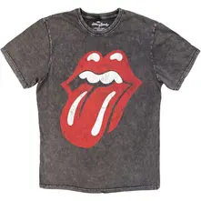Unisex Stone Wash T-Shirt: Classic Tongue (Charcoal Grey) thumbnail